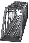 N Scale 150' Laced Portal Truss Bridge 1810